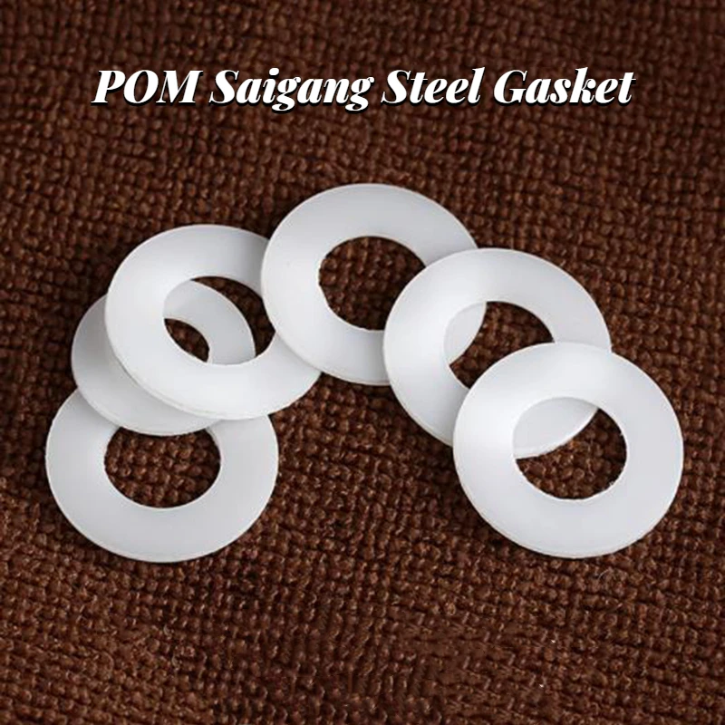 0.5mm 1mm White POM Polyformaldehyde Gasket Saigang Steel Plastic Flat Pad High Strength Hard Plastic Insulation Gasket