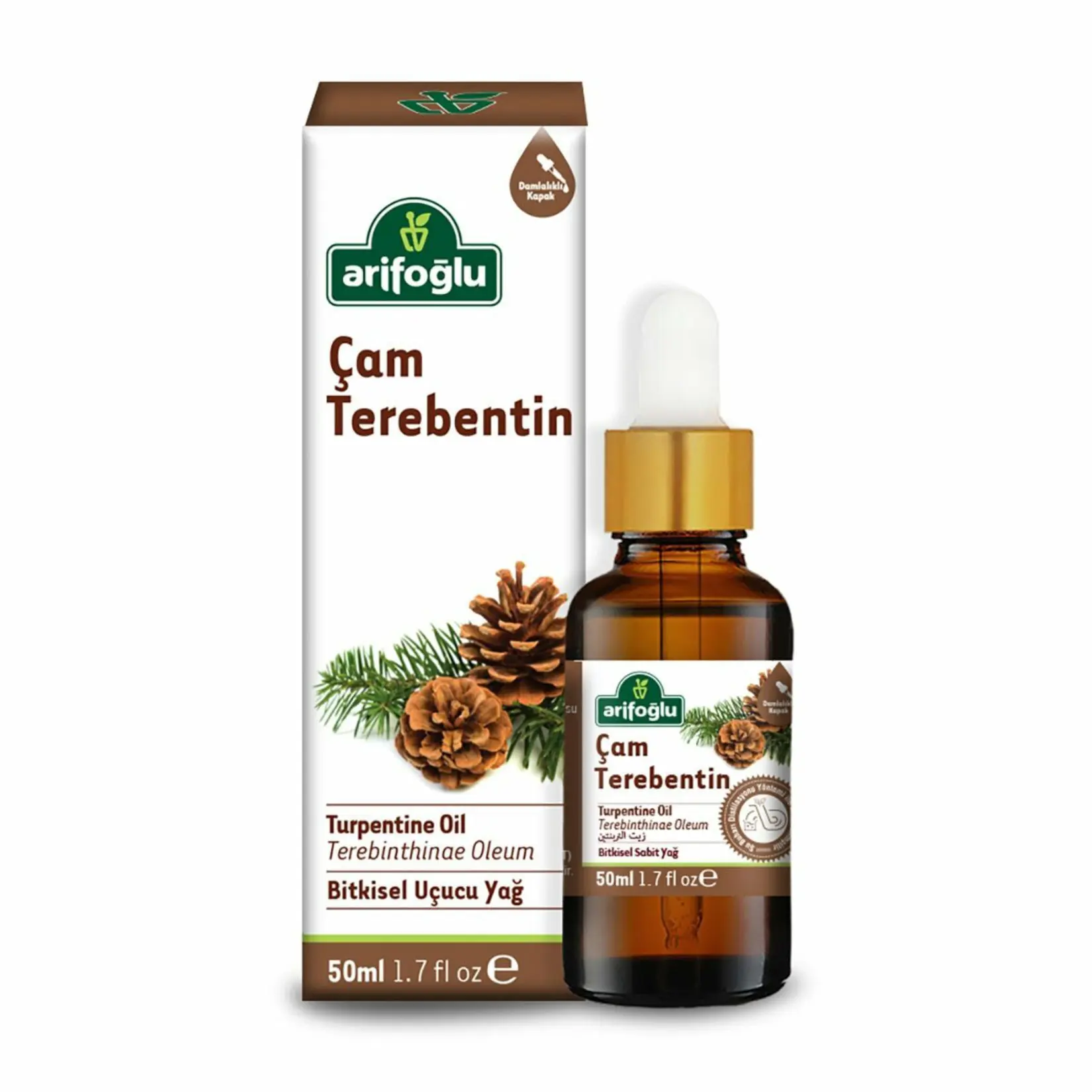 Arifoğlu pine turpentine oil 50 Ml 100 natural vegetable oil