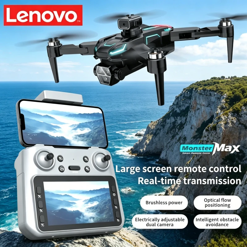 

Lenovo M22 8K Foldable Drone, 4.3" Screen Controller, Long Endurance Brushless Motor, Optical Flow ESC 4K Aerial Photography.