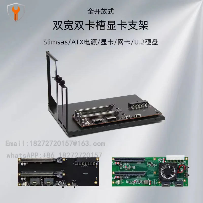 Dual Wide Dual Slot Graphics Card Holder/Slimsas/ATX Power Supply/External Graphics Card/Hard Disk