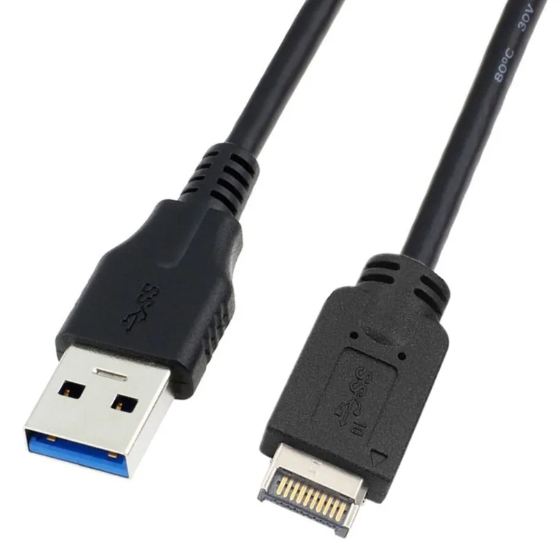 USB 3.1 Type-E Front Panel Header To USB 3.0 A Adapter Motherboard Extension Cable 0.5m