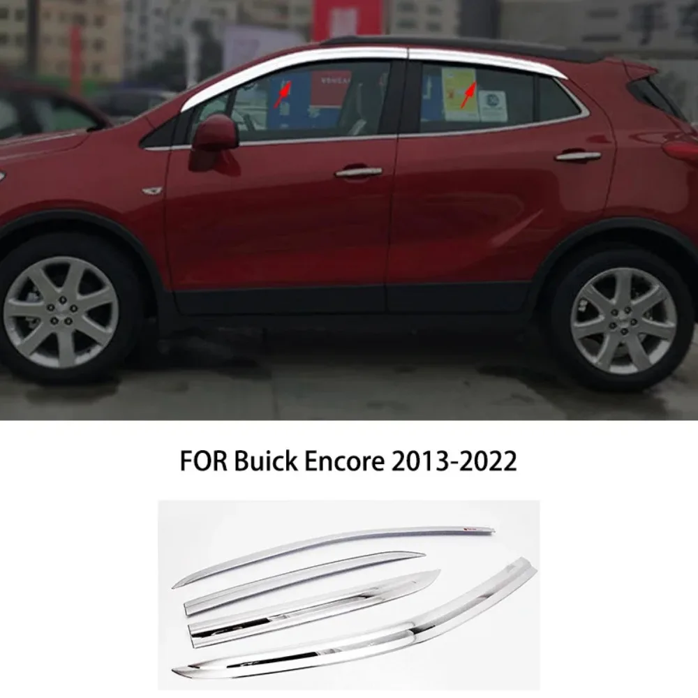 

Car Accessories For Buick Encore 2013-2022 ABS Chrome Waterproof Door Window Visor Vent Shades Sun Rain Guard