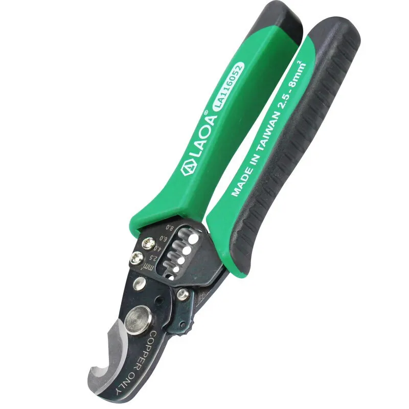 LAOA Cable cutter multifunctional electrician wire stripper stripping knife 0.5-6mm2