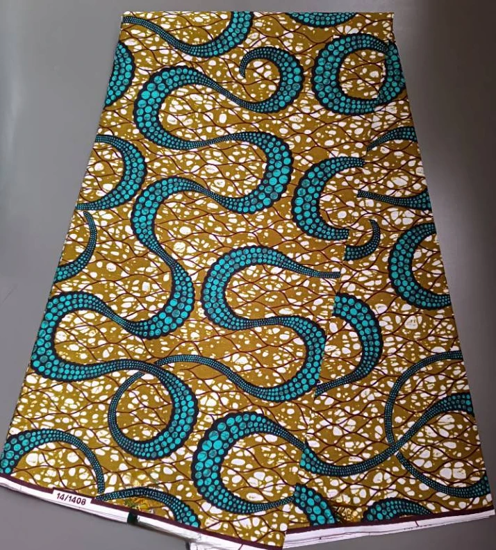 African Real Wax Print Fabric African Wax For Nigerian On Sale Organza Print 100% Cotton Wax Fabric