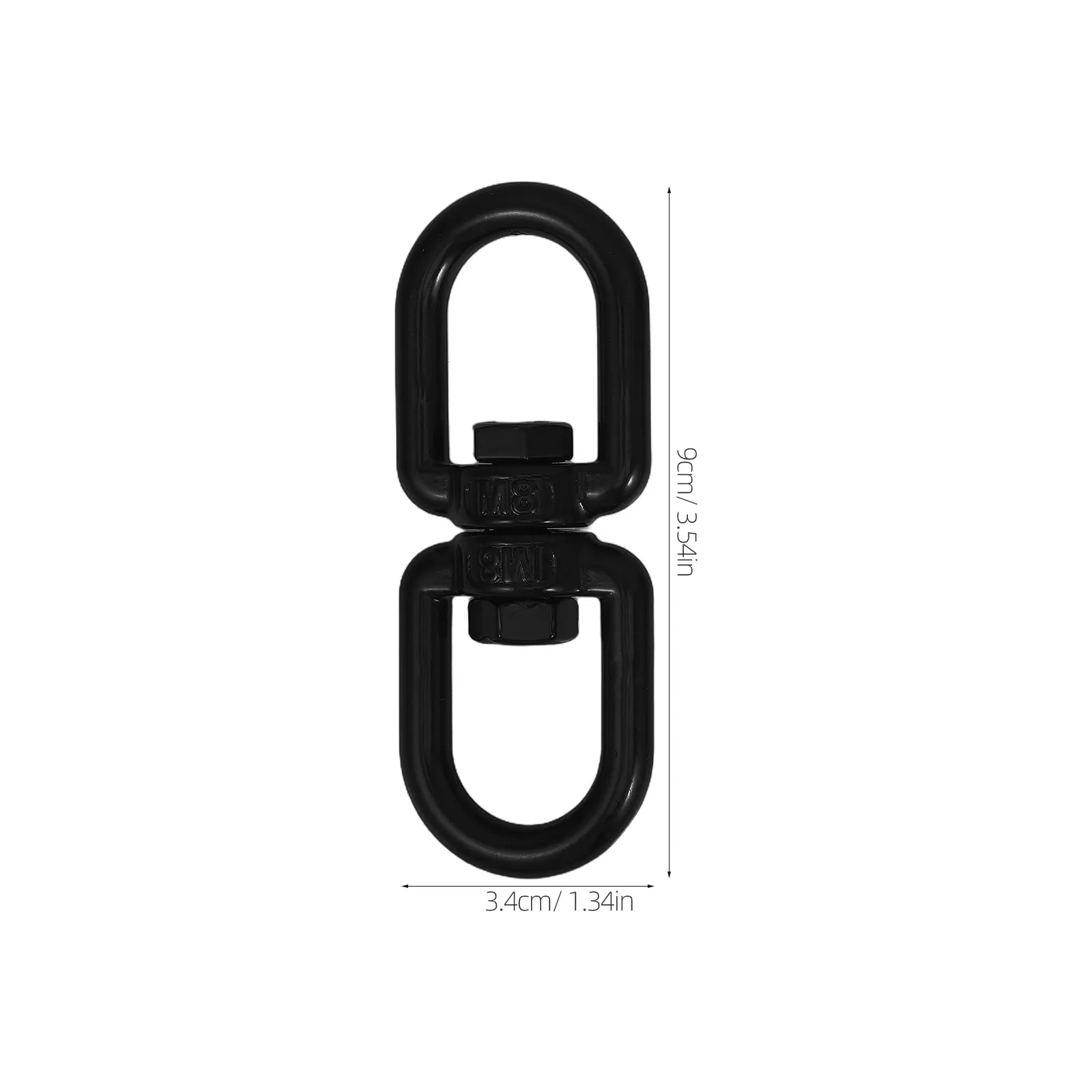 Heavy Duty Double Eye Swivel Hook Stainless Steel Swing Hardware Rotational Device for Hammock Chairs Aerial Swing