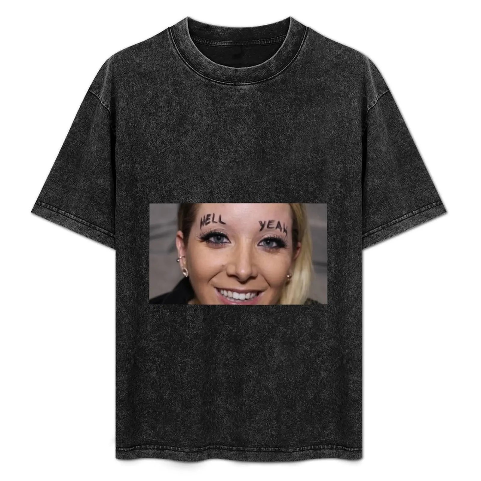 

Jenna Marbles'Hell Yeah Eyebrows T-Shirt Anti-Wrinkle Short Sleeve T-Shirt