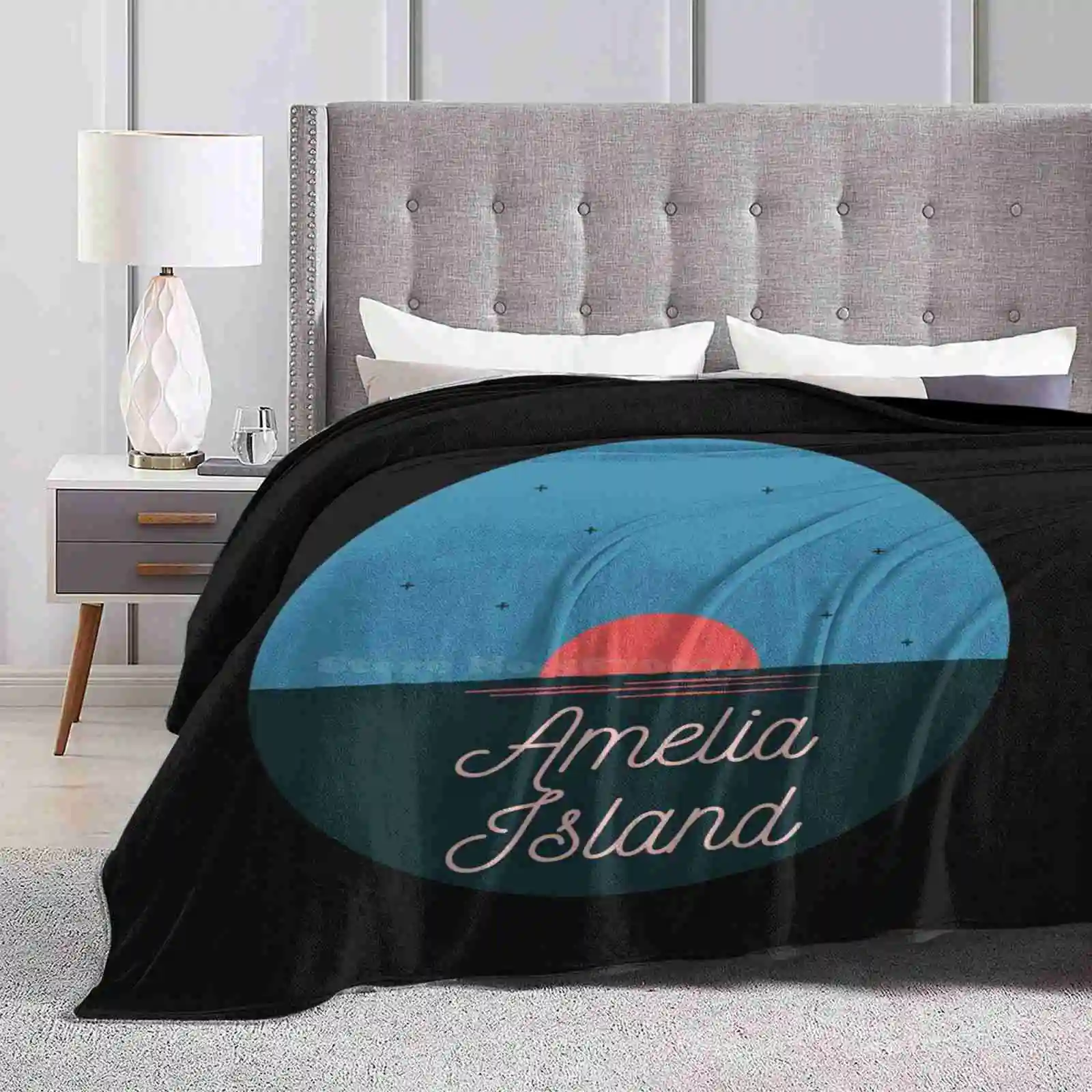 Amelia Island , Florida Fashion Soft Warm Throw Blanket Amelia Island Florida Fernandina Beach Amelia City