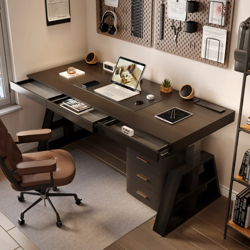 

Electric Portable Computer Desk Smart Italian Minimalist Desk Standing Bedroom and Household Desk Lifting Dual Motor