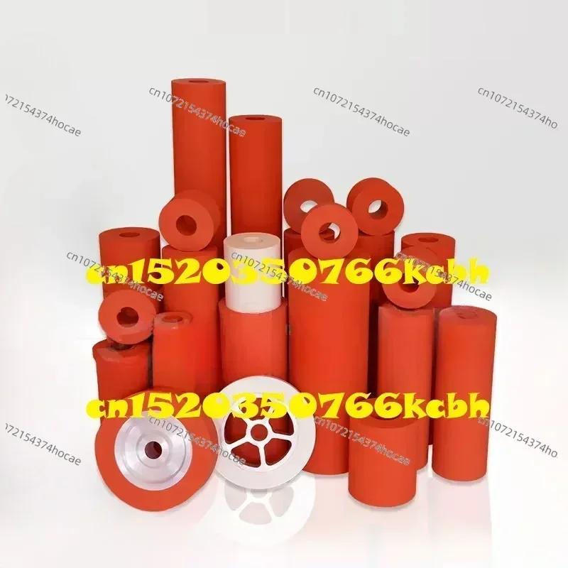 Customized 240℃~300 ℃ Heat Transfer Rubber Roller Outer Diameter 100Mm - Inner Diameter 38mm 30A/40A/50A/60A/70A/80A/90A