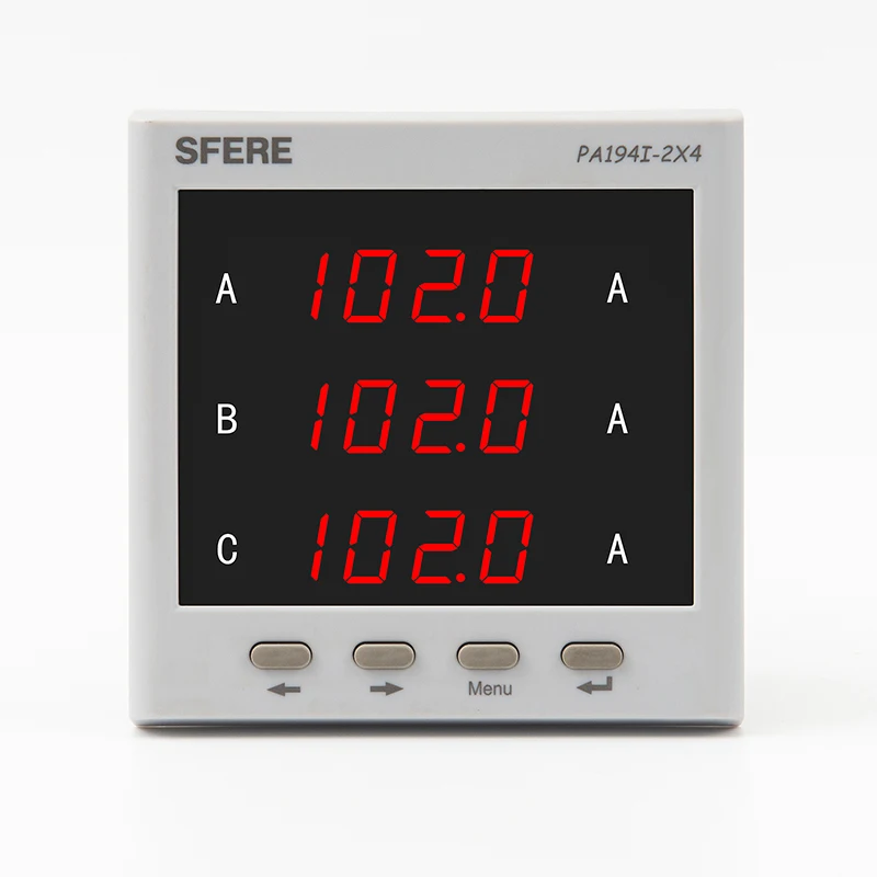 Sfel PA194I-2X4 Three-phase AC Digital Display Voltage and Current Meter Multifunctional Power Instrument