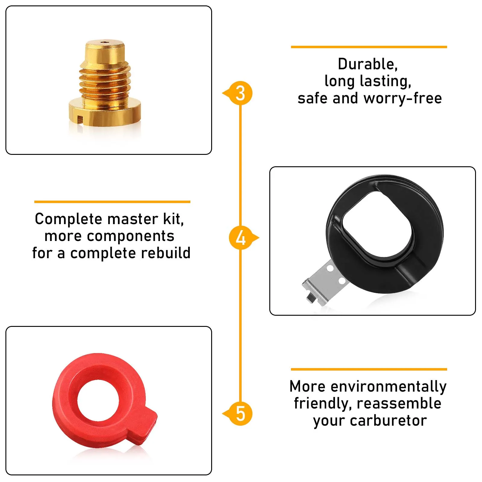 مجموعة إعادة بناء المكربن لمحرك جونسون Evinrude الخارجي 9.9HP 14HP 15HP 18HP 20HP 50HP 55HP 60HP 65HP 70HP 75HP محركات القوارب #3