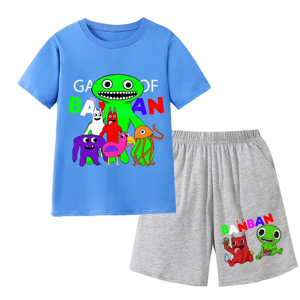 Kids Garden of Banban Clothes Children Short Sleeve T-shirt Shorts 2pcs SportSuit Toddler Girls Outfits Boy Leisure Pajamas Set