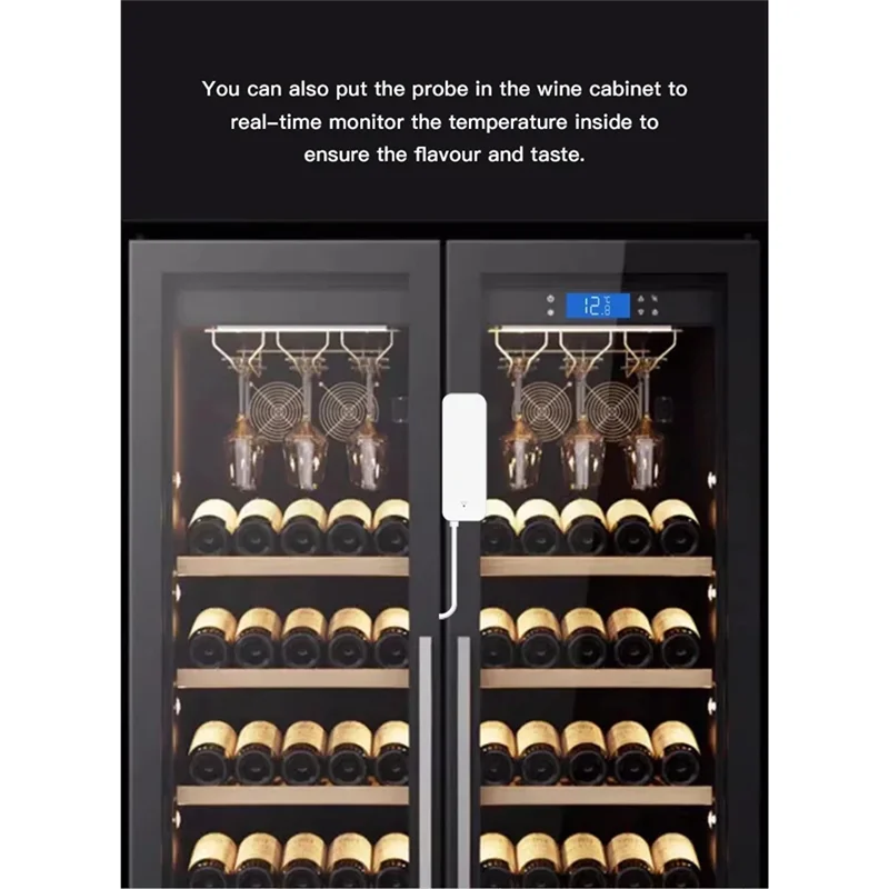 

【Новинка 2025】Tuya Wi-Fi для умного дома, гигрометр, приложение для мониторинга температуры, влажности, датчик с внешним зондом для растений, аквари