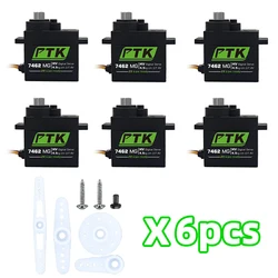 PTK 7462W MG Metal gear 9g micro servo 1/8 car waterproof robot model aircraft fixed wing digital servo