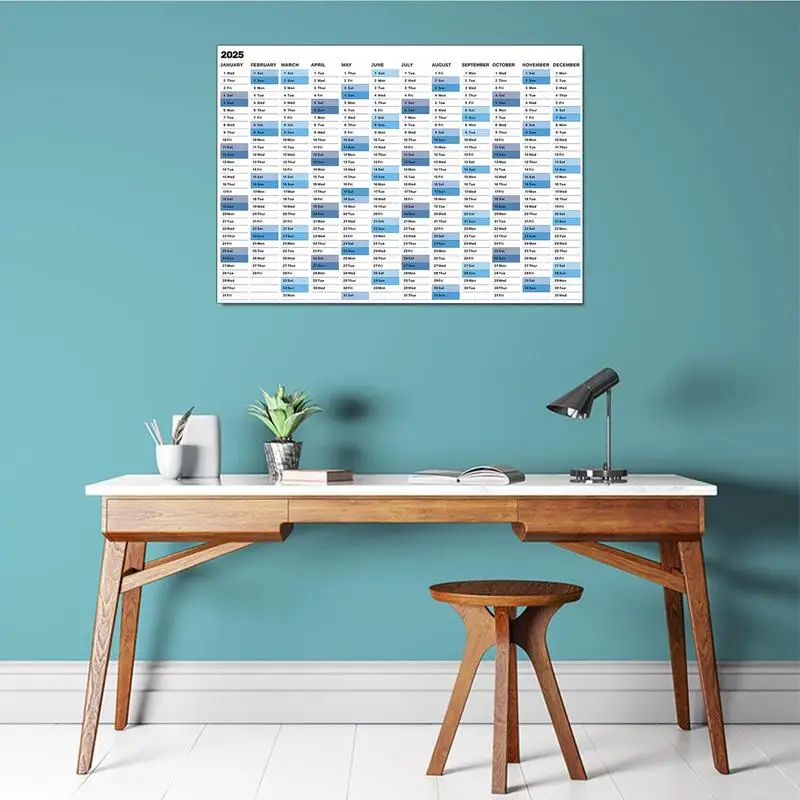 

2025 Yearly Wall Calendar Yearly Wall Planner With Stickers Thick Paper Poster Calendar From January 2025 To December 2025 Home