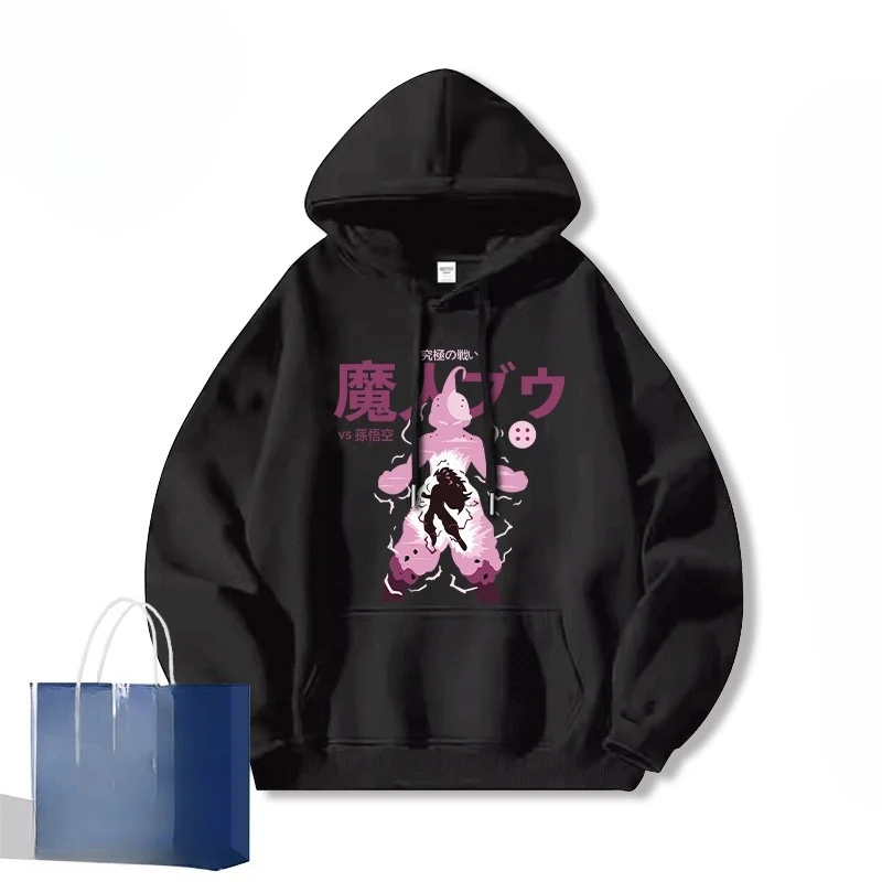 

Bandai Inspired Graphic Hoodie Unisex Adults 100% Cotton Pullover Sweatshirt with Front Print Street Fashion Hooded Wear