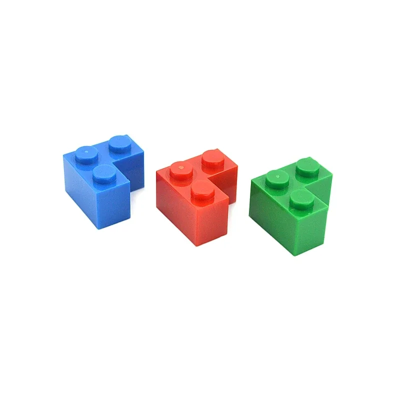 DIY Building Blocks 80pcs Thick Figures Bricks 1+2 Dots Educational Creative Construction Toys 2x2 Corner Compatible with 2357