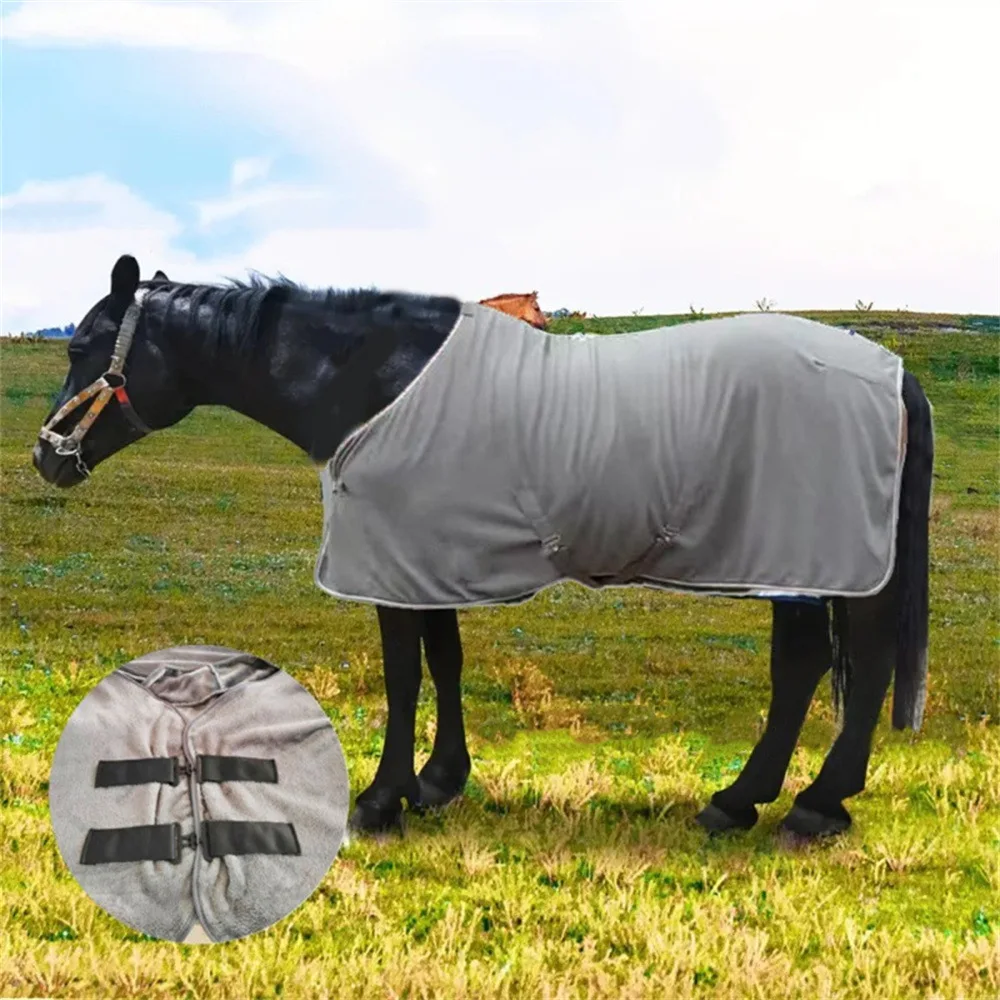 Tappeto per cavalli in flanella di alta qualità Foglio per mosche Coperta per cavalli Tappeto per insetti Prodotti di fabbrica Equitazione traspirante