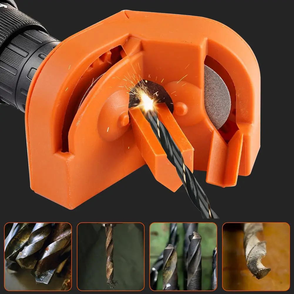 

Drill-Powered Bit Sharpener 2-16mm Electric Grinder Attachment Multipurpose for Twist Bits Knives Replaceable Wheels