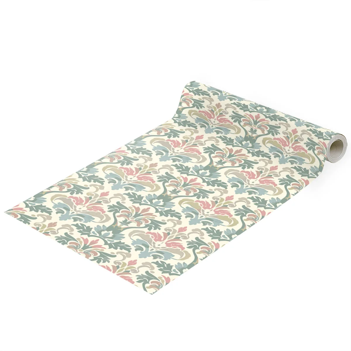 Vintage Peel and Stick Wallpaper Boho Floral Stick on Door Cabinet Bathroom Damask Contact Paper Wallpapers for Bedroom