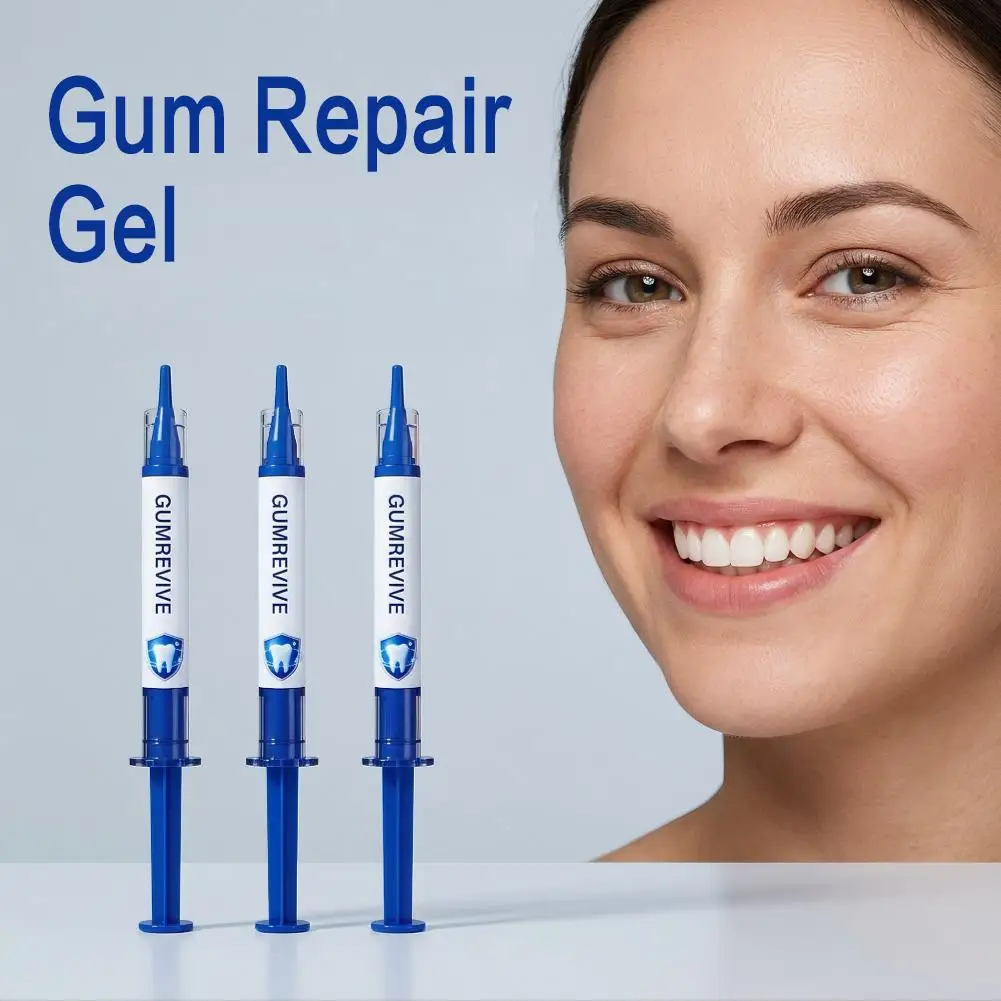 Gum Care Repair Gel 3ml*3,Deep Cleaning Teeth Stains Tartar Serum,Strengthening Repairing Soft Tissue Restore Gel Healthy Oral