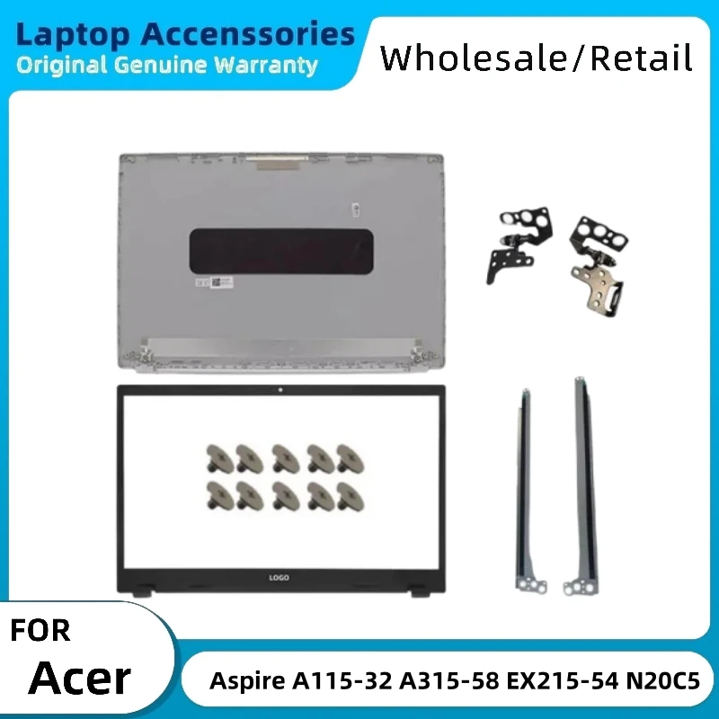 New For Acer Aspire A115-32 A315-58 A315-35 A515-56G EX215-54 N20C5 Laptop Back Cover Front Bezel Hinges LCD Screen Bracket