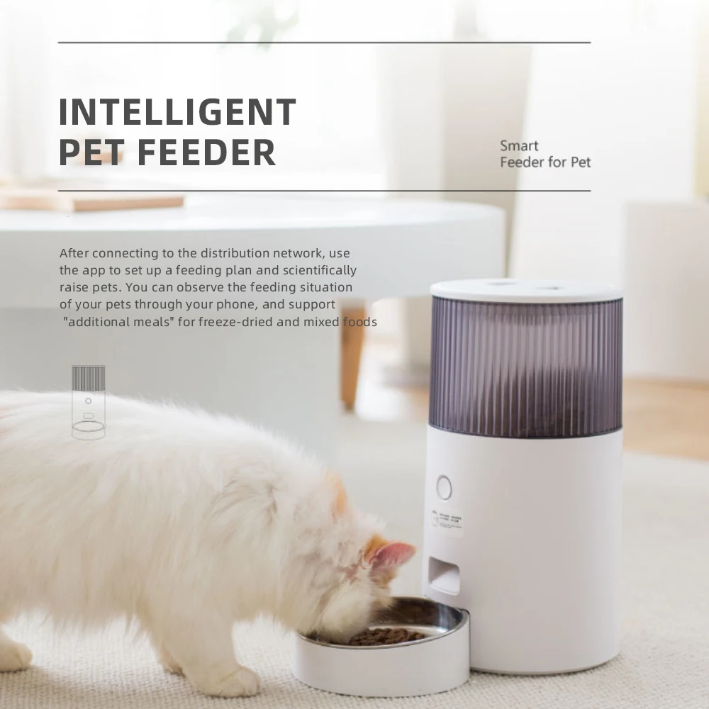 

Pet Smart Feeder Cat Food Dog Food Automatic Feeder Timing Automatic Feeder 2.5l Dog Food Cat Food Feeder Pet Supplies
