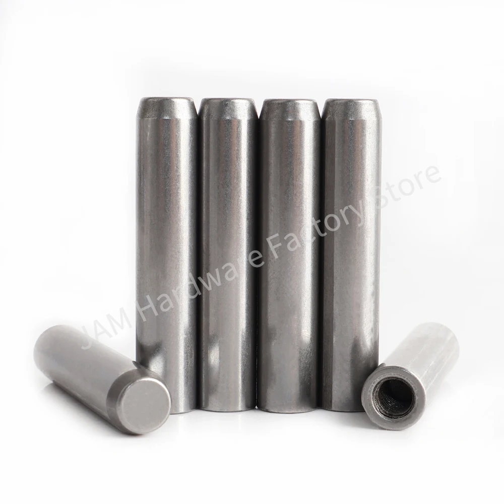 

Bearing Steel M3 M4 M5 M6 M8 Internal Thread Cylindrical Pin Tapping Female Thread Locating Dowel Pin OD 5-16mm Length5-150mm