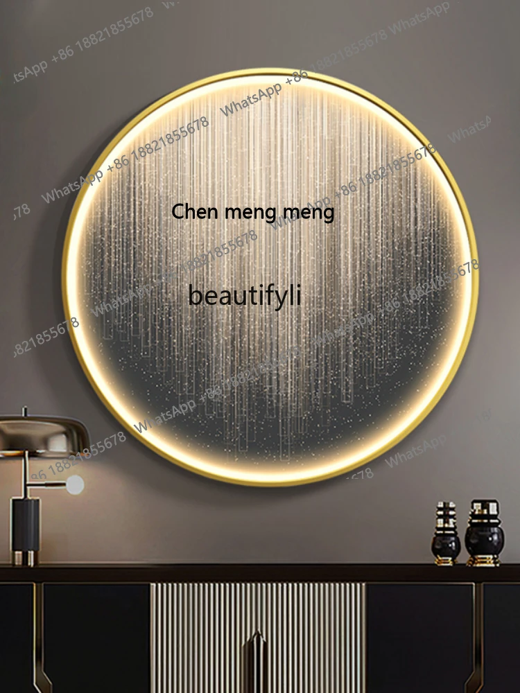 

S7486 ss HJ Entrance Painting Circular Abstract Artistic Lamp Painting Atmosphere Aisle Hanging Painting