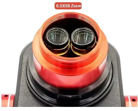 กล้องจุลทรรศน์แบบสามตา YCS 6558 6.5-58 ซูม อัลตร้าเอชดี 4K สำหรับซ่อมโทรศัพท์มือถือ ชุดเครื่องมือกล้องจุลทรรศน์สำหรับงานเชื่อมแผงวงจรพิมพ์