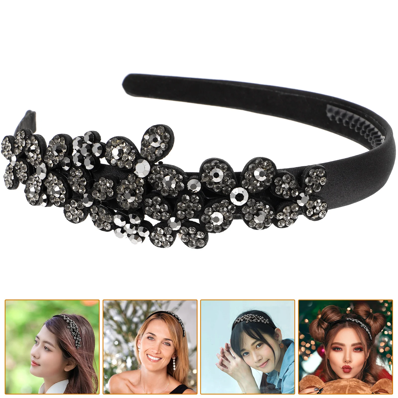 

Thin Diamond Headband Hair Bands Dressy Headbands for Women Accessories Wide Fabric Styling Tools