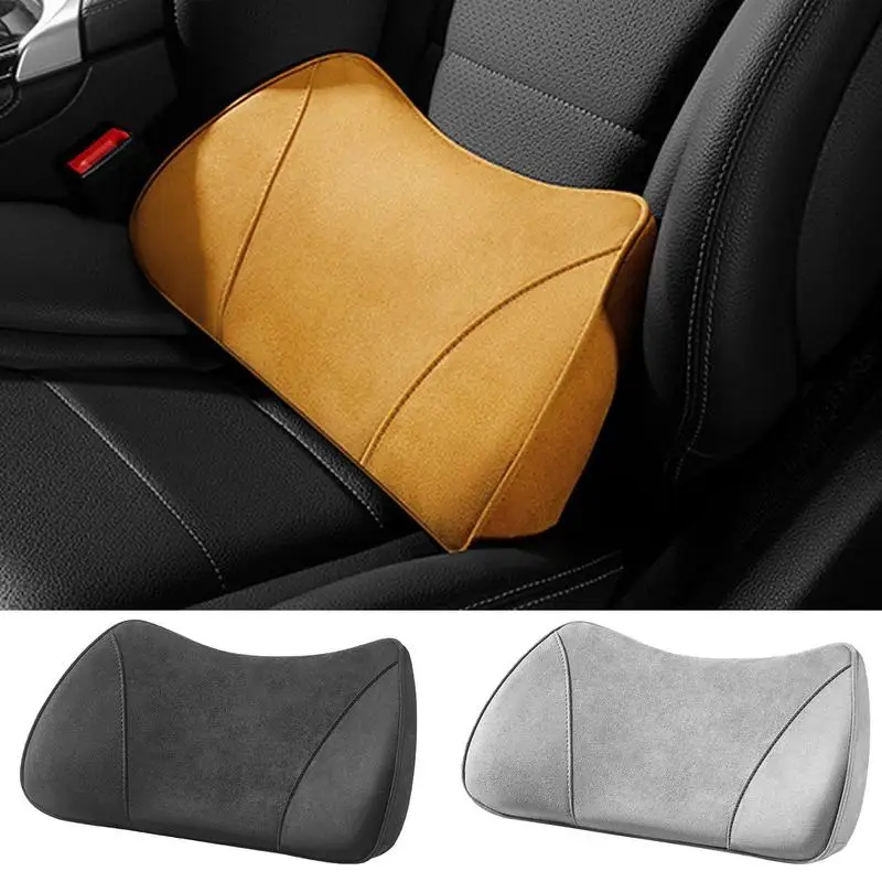 Car Seat Booster Back Cushion Universal Driver Memory Foam Lumbar Pillow Elastic Cotton Lumbar Support Pillow For Office Chair