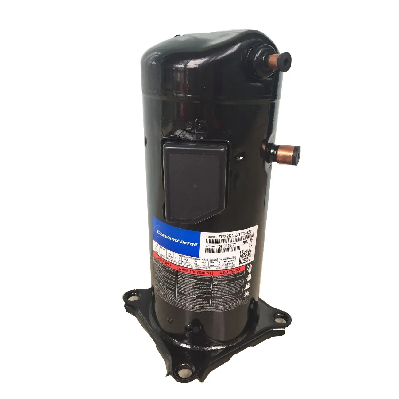 ZP ZP61KCE-TFD-522 ZP72KCE-TFD-522 5 COPELAND Scroll Compressor Copeland Compressor R410a Refrigeration Compressor