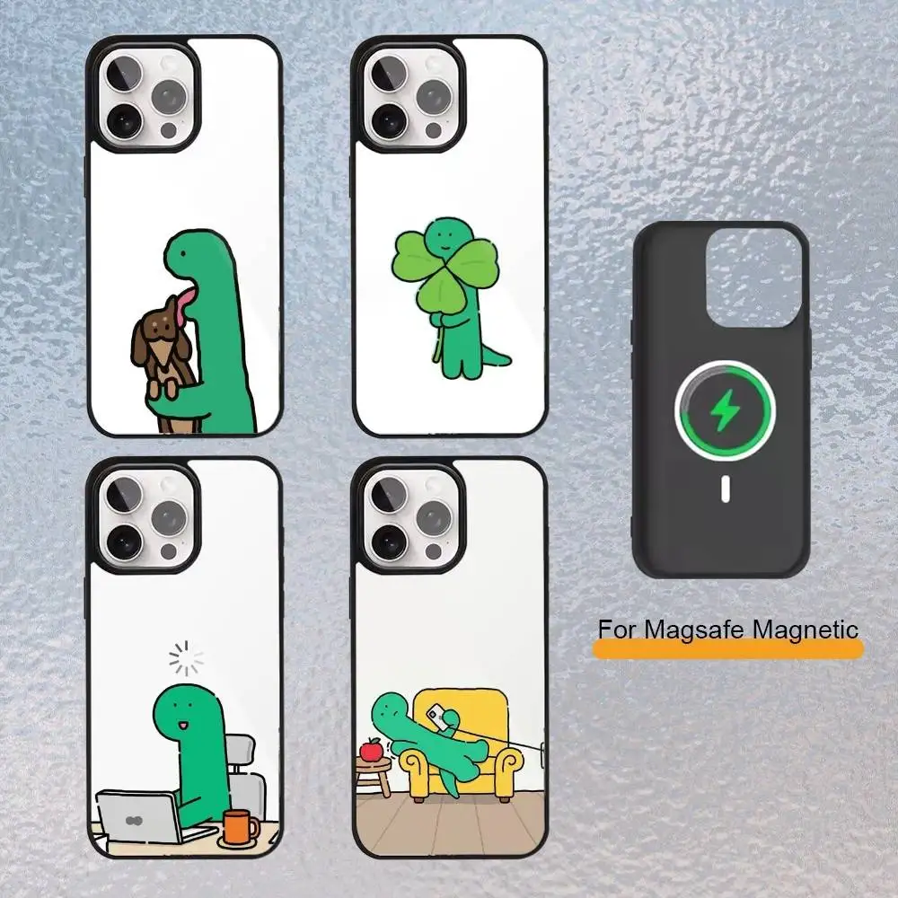 

Cute J-Joguman-s D-Dinosaur Phone Case for iPhone 17,16,15,14,13,12,11 Plus,Pro Max Magnetic Wireless Charging Cover