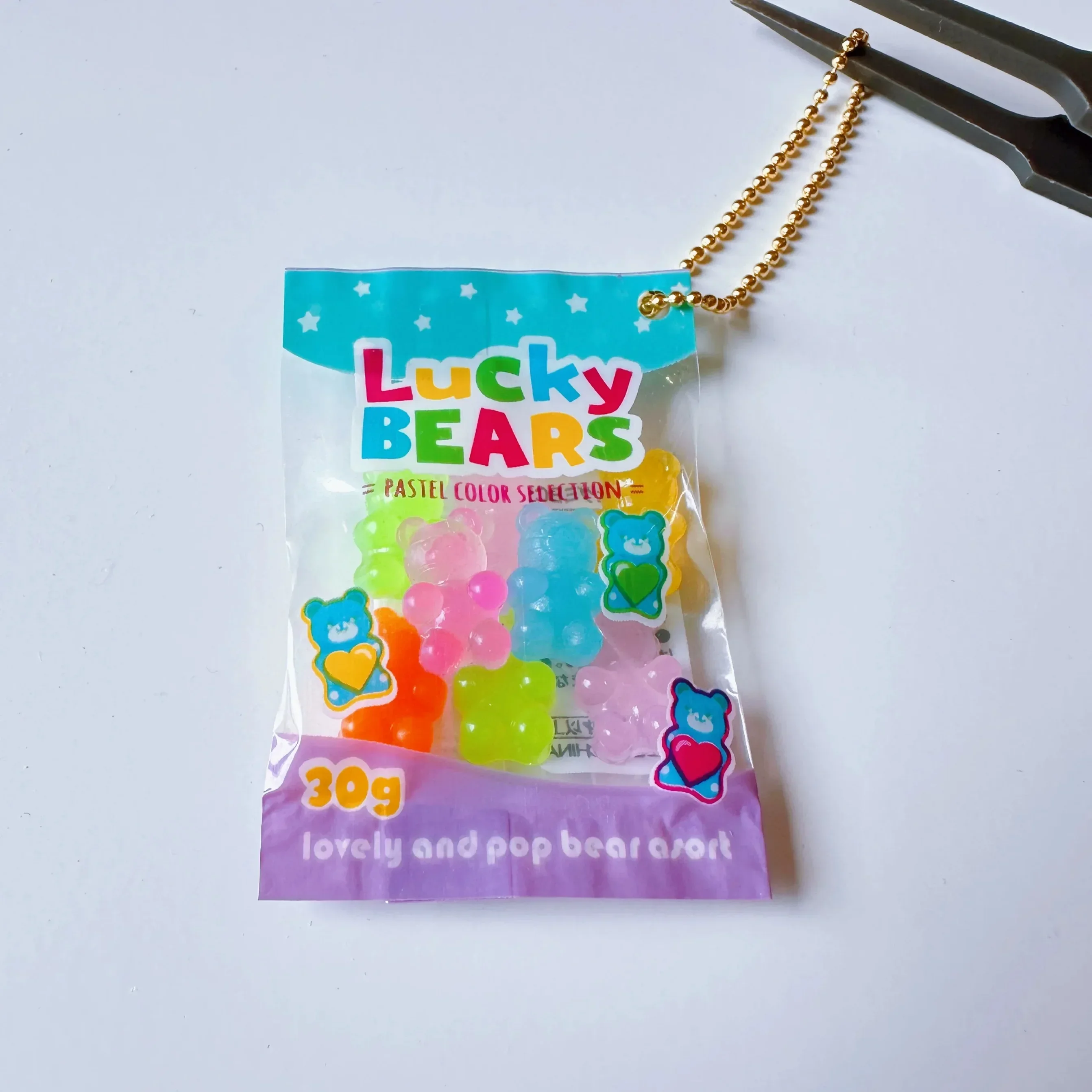 Capsule Toy Tiny Candy Squishy Jelly Bean Gummy Bear Candy Bag Mini Food Toy Keychain Mini Bag Pendant Accessories Gift Toy