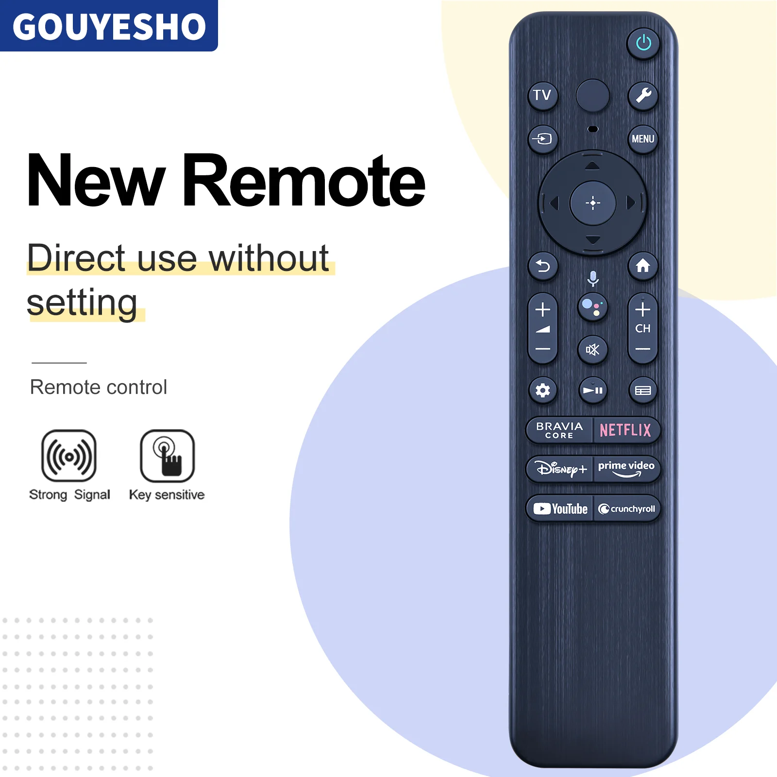 New Voice Remote Control RMF-TX810U for Sony 2023 4K/8K/OLED HD tv Models