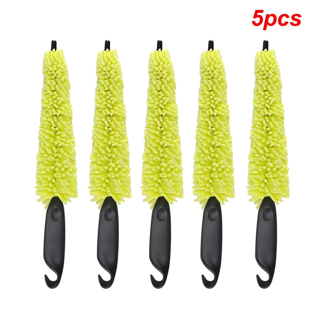 29Cm Spons Borstel Motorfiets Velgen Wasmachine Auto Wieldoppen Wassen Auto Schoonmaken Tool Met Handvat Fiets Dirt Pit Bike accessoires