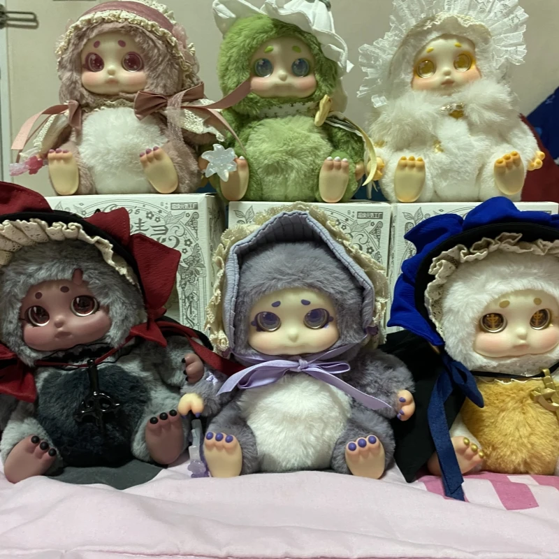 En Stock, fábrica de súper vitalidad, dulce pensamiento, casa de flores, elfo, Cino, muñeco de peluche, caja ciega, regalo de cumpleaños Kawaii, adorno de muñeca