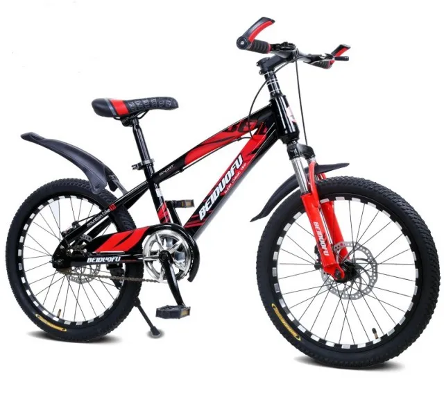 China Factory High Quality  CE Standard Green Color Steel Frame Downhill Kids Mountain Bikes Bicycles 24