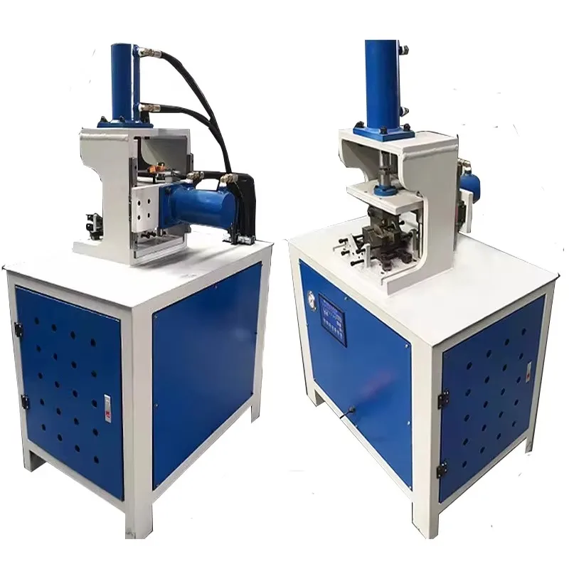 45 Degree Angle Electric Cutter Hydraulic Square Hole Puncher Steel Pipe Punching/Notching Machine