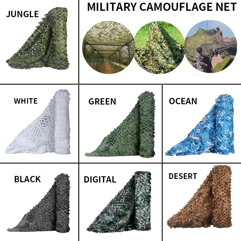 

Camouflage net hunting camouflage net garden pavilion car awning white green black jungle desert color camouflage net