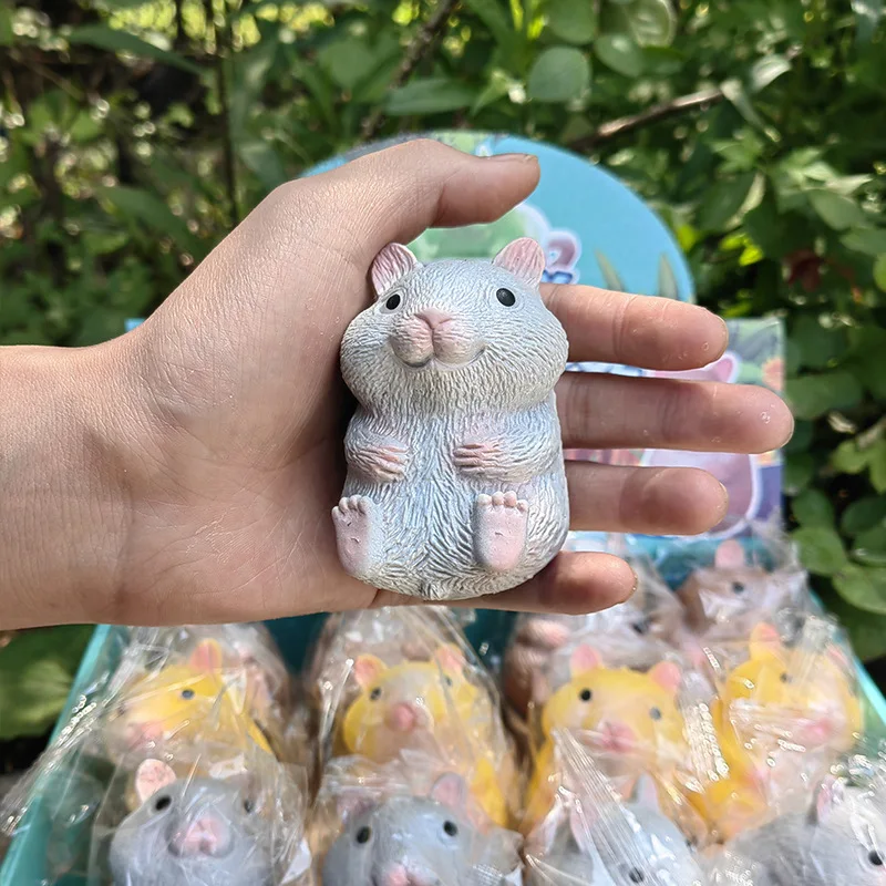 Anti-Stress Toy Cute little hamster Squeeze Fidget Toys Tpr Squishy Anti Stress Funny Stress Relief For Kids Adults Gift J178