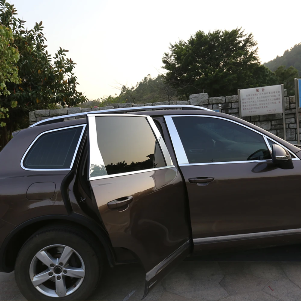 For Volkswagen second-generation Touareg body decoration bright strip aluminum alloy exterior pillar decoration strip 2011-2018