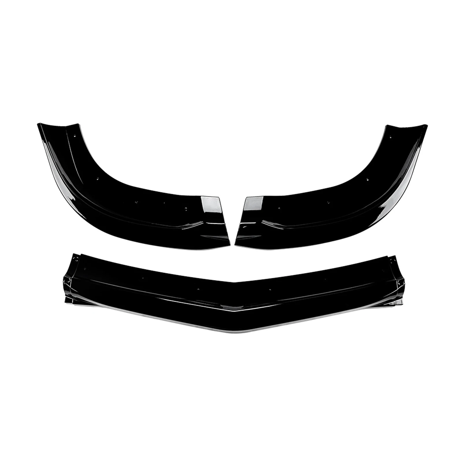 For Mercedes Benz W204 C Class Sedan C63 AMG Only 2008-2011 Front Bumper Spoiler Lip Car Lower Body Splitter Protector Blade Kit