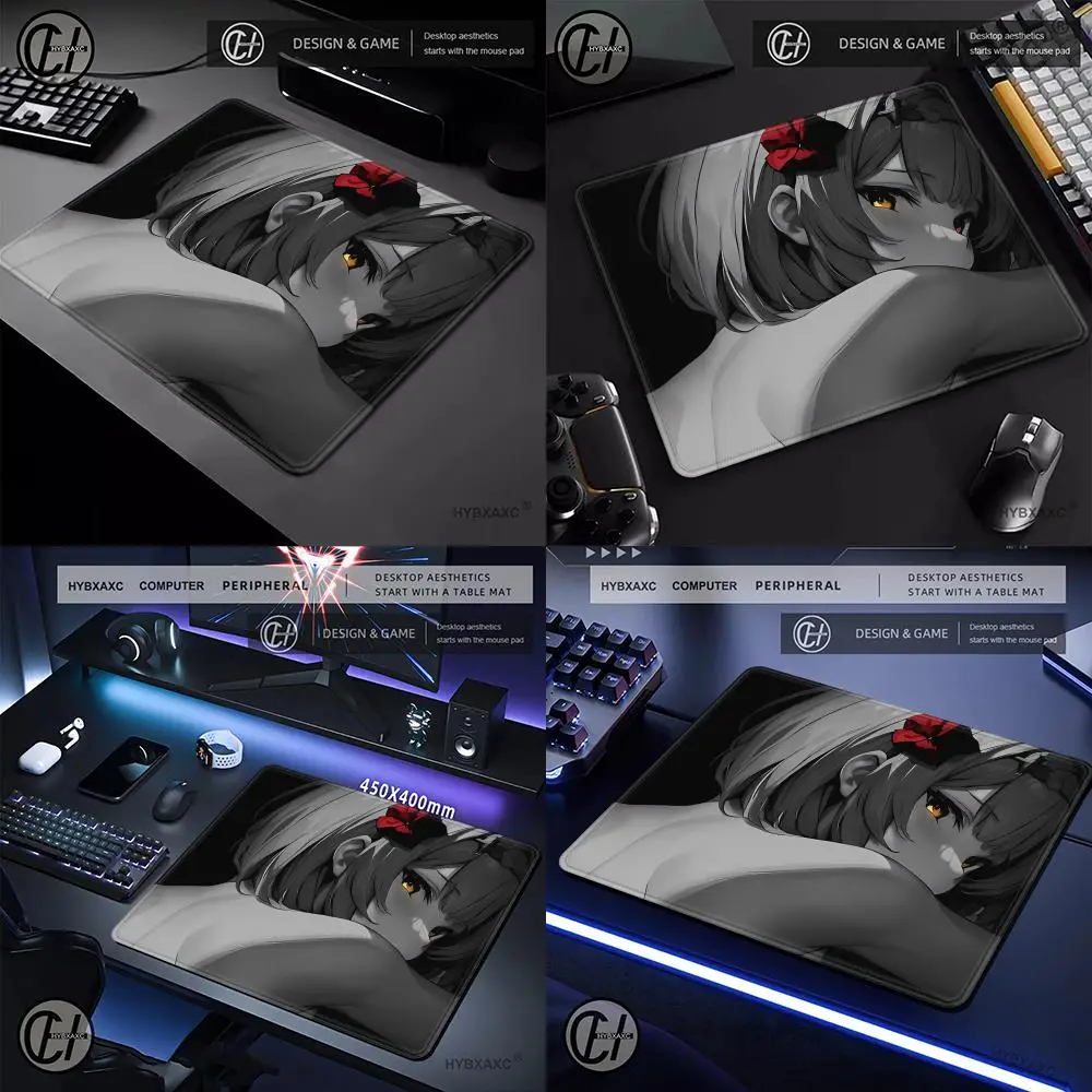 

45x40cm gaming mouse pad high quality non-slip gamer e-sports mouse pad anime girl rubber gaming professional computer desk pad