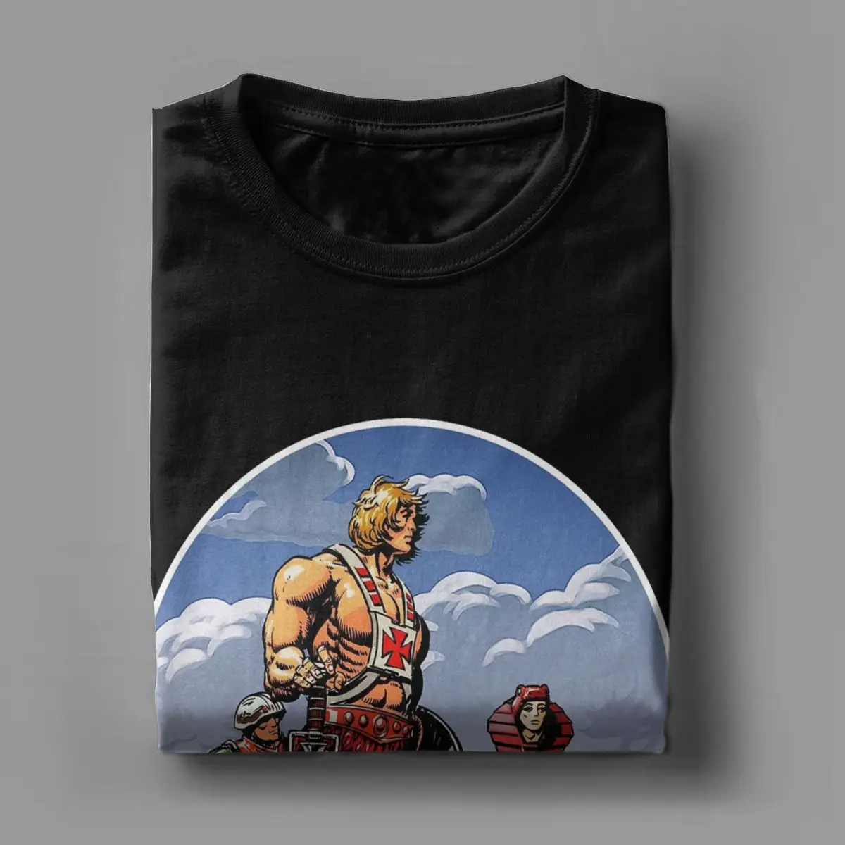 He Man Masters Of The Universe T Shirts for Men 100% Cotton T-Shirts Round Collar Tee Shirt Short Sleeve Clothes Printed