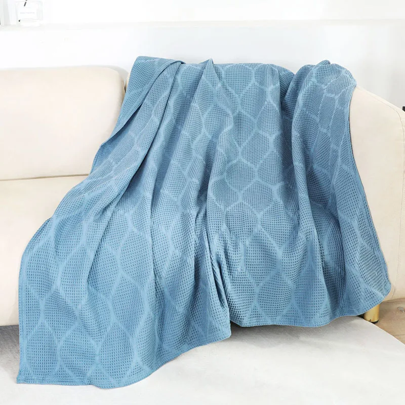 Cotton Blanket for Bed Gauze Summer Thin Quilt Healthy Breathable Blanket Throw Bed Sofa Cover Coverlet Plaid Bedspread White