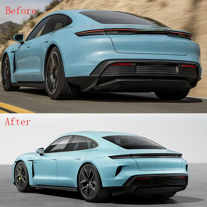 High Quality Dry Carbon Fiber Body Kits With Front Rear Bumper Front Lip Diffuser Fit For Taycan 2020-2024 Upgrade Turbo S
