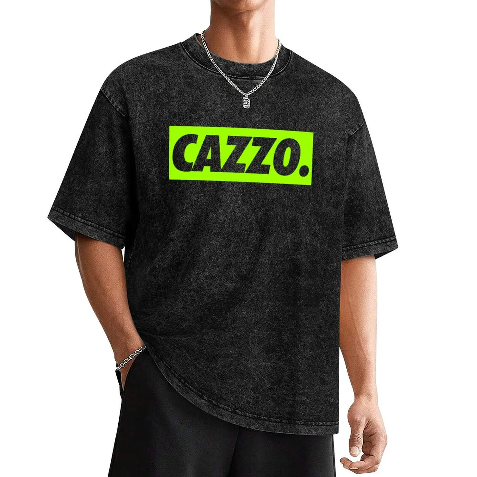 Just CAZZO neon green NEW T-Shirt topping tees baggy shirts mens big and tall t shirts