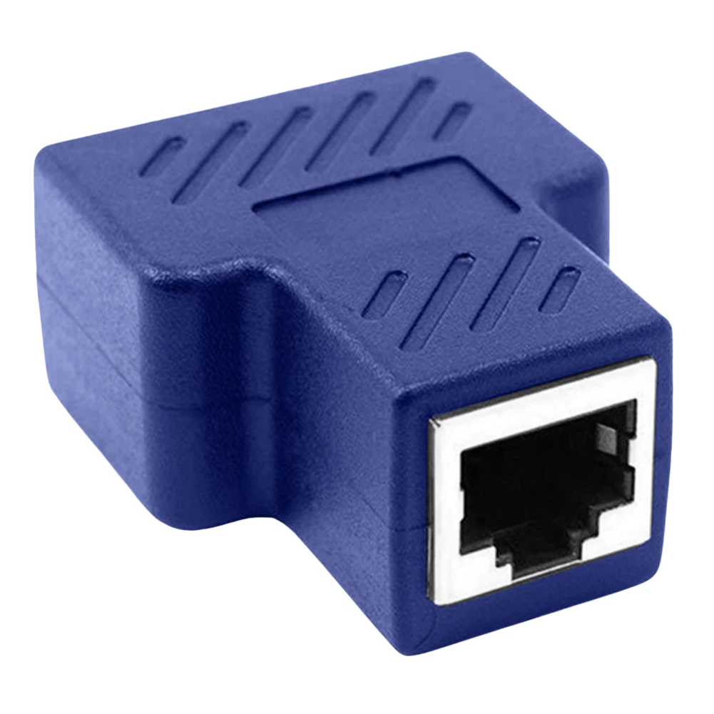 Compact Ethernet Connector Play Convenience Stable Transmission 35*42*20mm Ethernet Splitter Adapter Compact Size